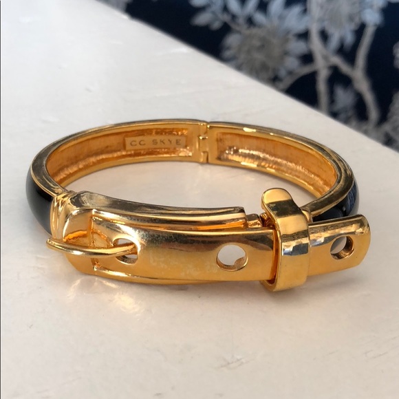 CC Skye Jewelry - CC Skye Black Enamel Cuff